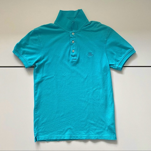 ZARA MEN ORIGINAL CLASSIC BASIC POLO LIGHT BLUE - Picture 1 of 4